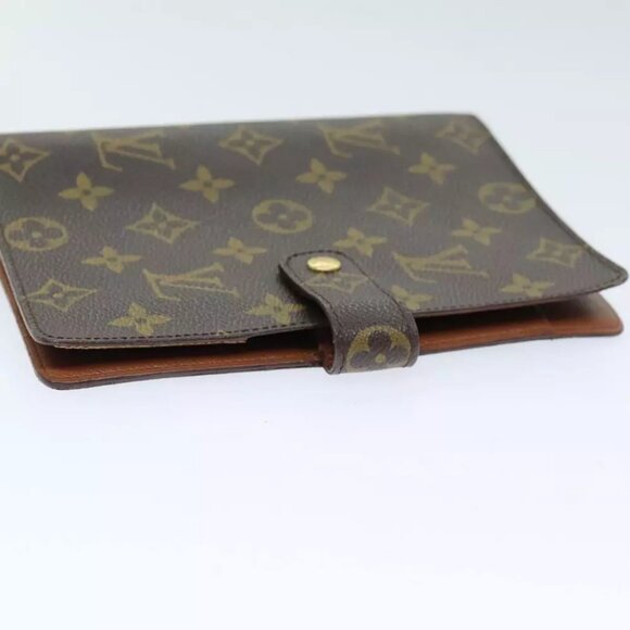 LOUIS VUITTON Monogram Agenda MM Day Planner Cover R20105 LV Auth 72237 - Picture 6 of 13